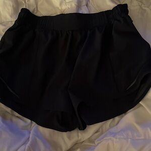 lululemon navy hotty hots 4”